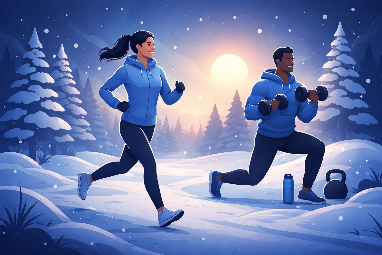 كيف يمكن للتمارين الرياضية أن تساعدك على التغلب على اكتئاب الشتاء 